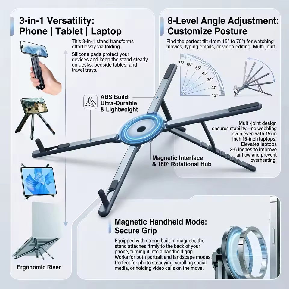 Tablet Ipad Accessories - Soporte Magnético Portátil para Teléfono y