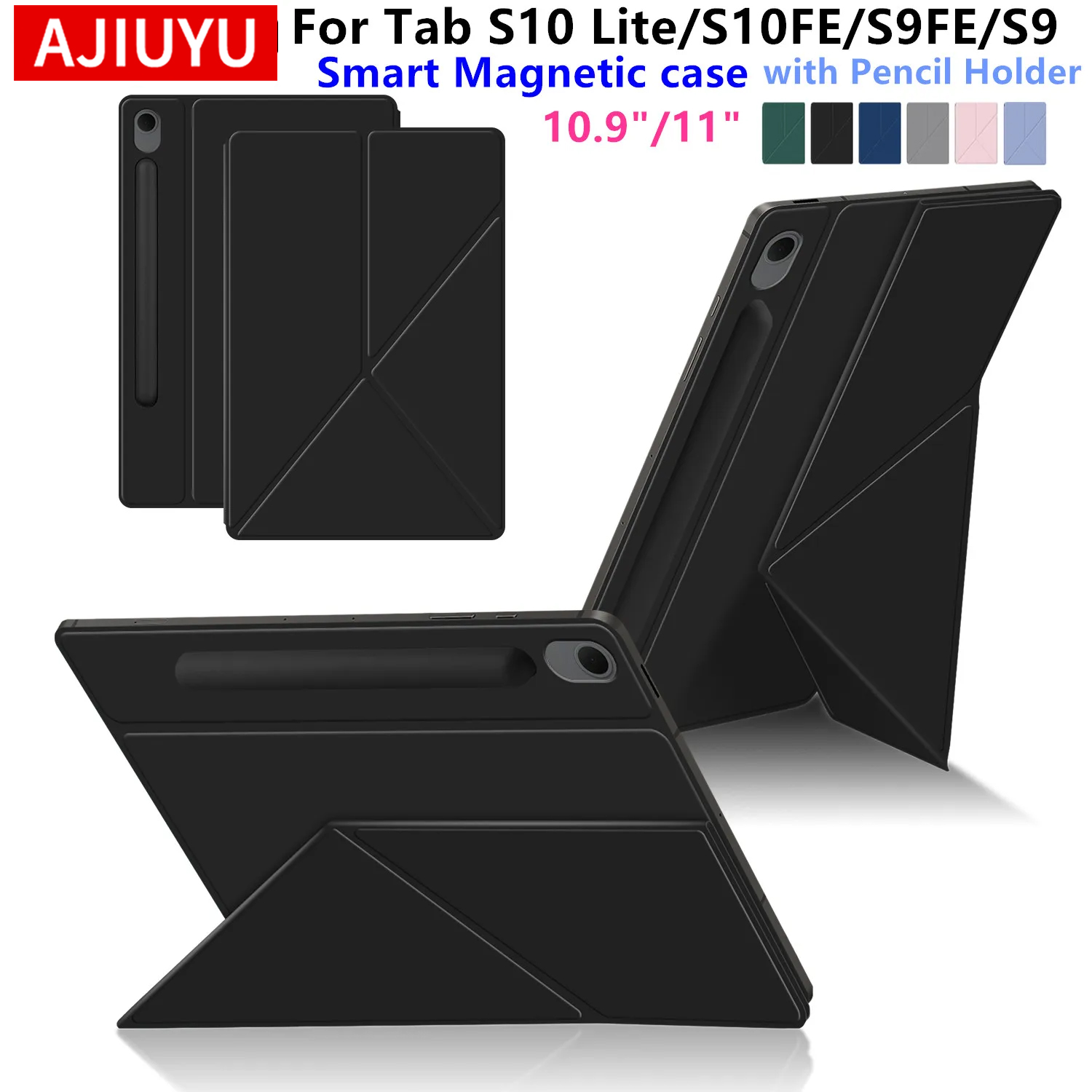 Tablet S9 Fe Accessories - Funda Magnética con Soporte para Lápiz