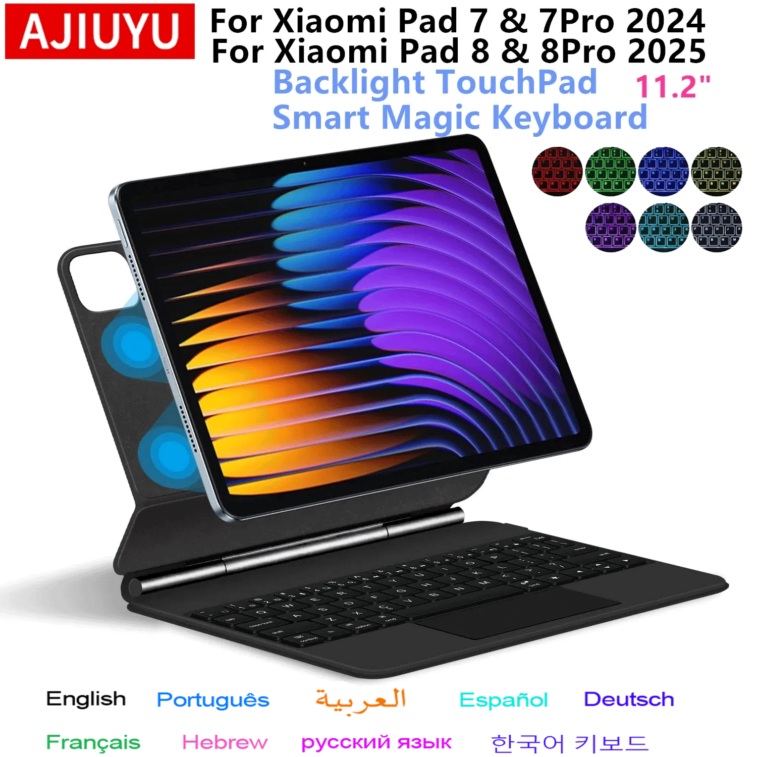 Boox Tablet Accessories - Funda con Teclado Mágico para Xiaomi