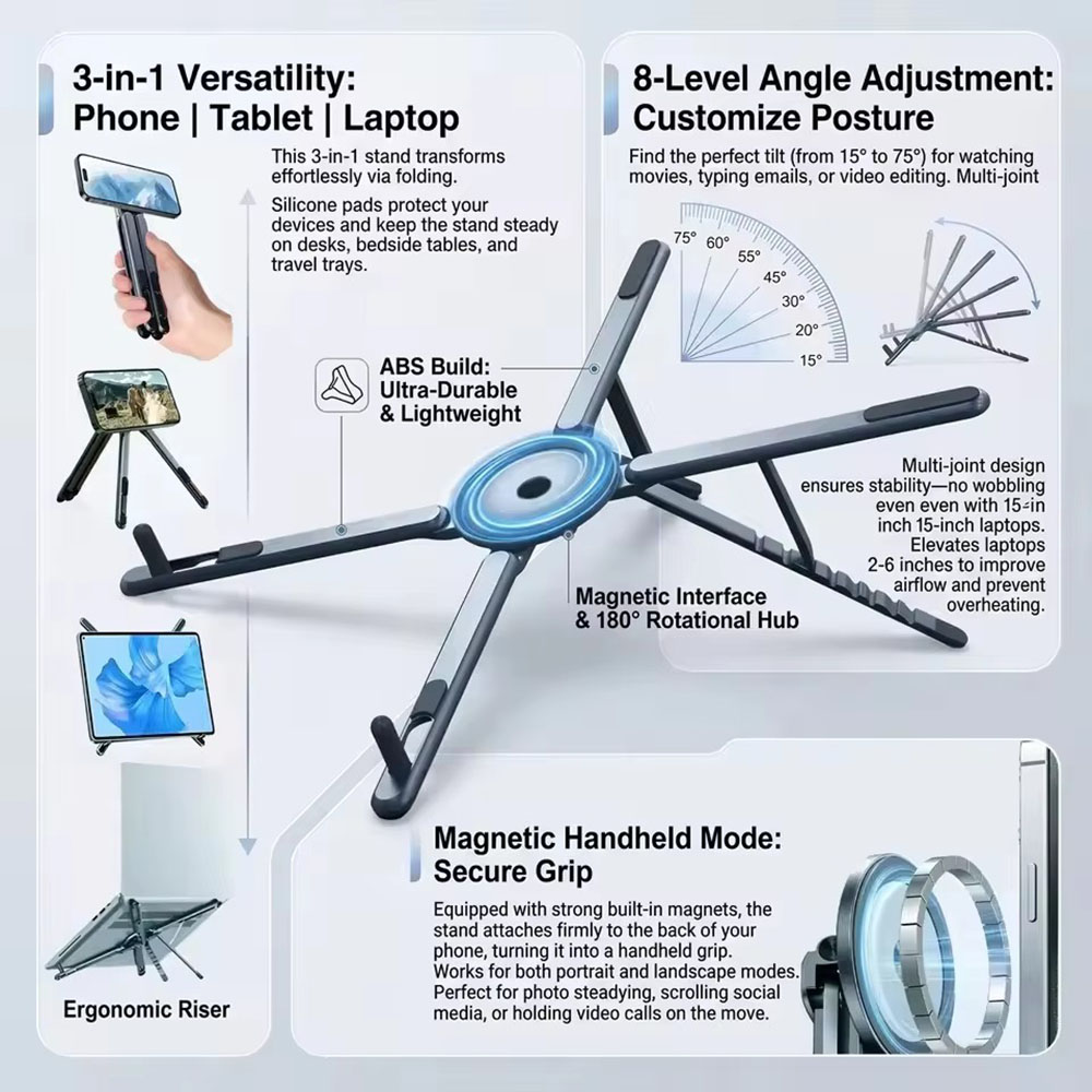 Tablet Ipad Accessories - Soporte Magnético Portátil para Teléfono y