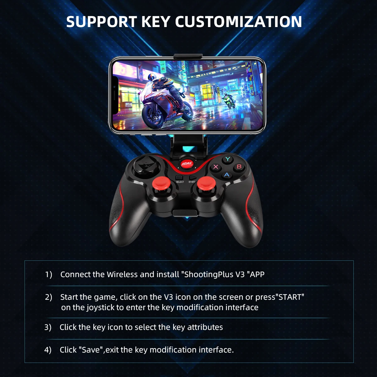 GAMINJA-mando inalámbrico con  - Tablet Gaming Accessories reseña y precio