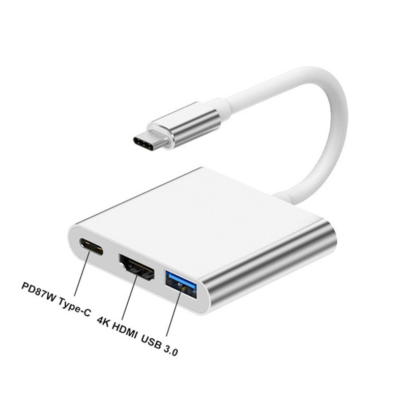 Hub USB tipo C 3 en 1 a HDMI 4 - Tablet Ipad Accessories reseña y precio