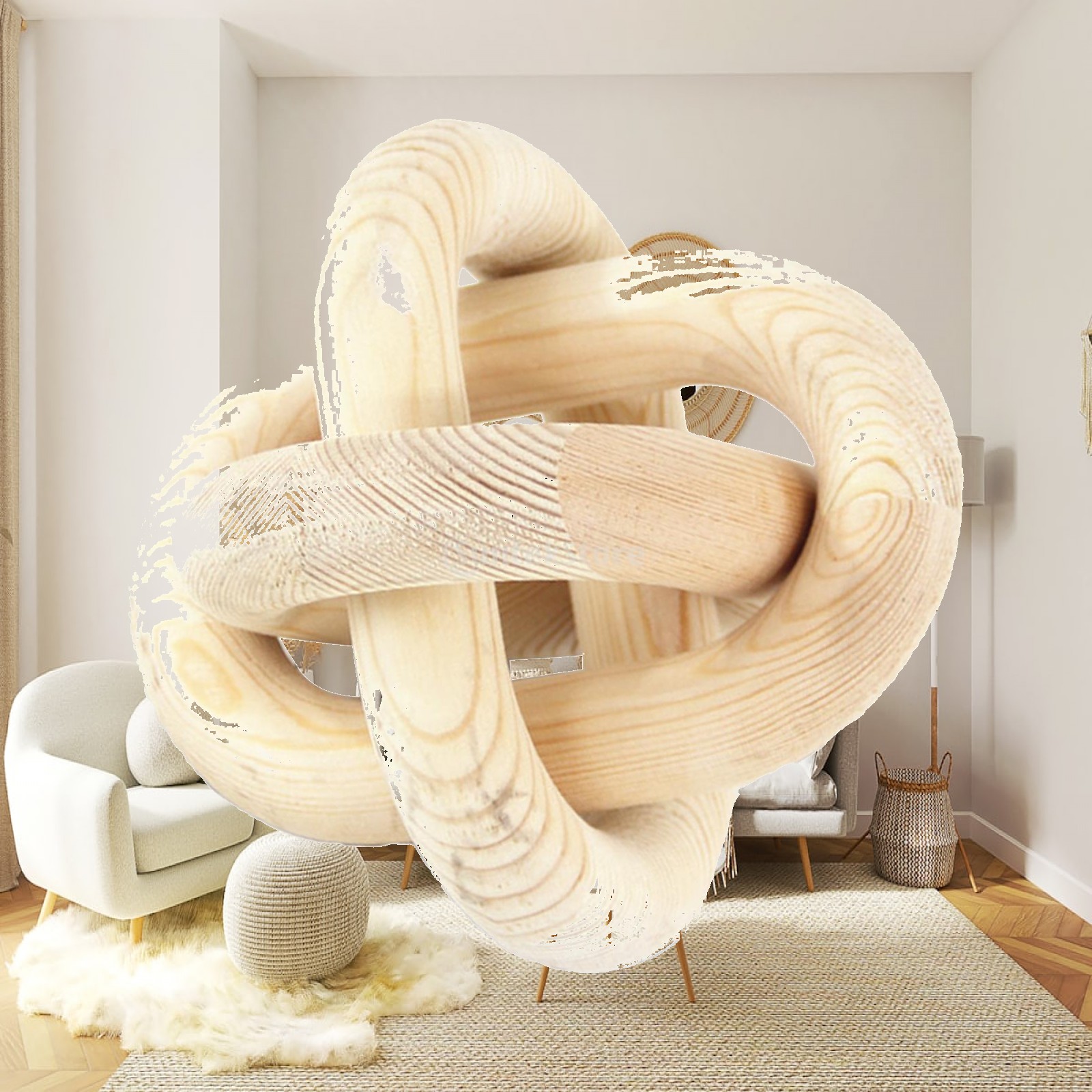 Decoración de cadena de madera - Unique Table Accessories reseña y precio
