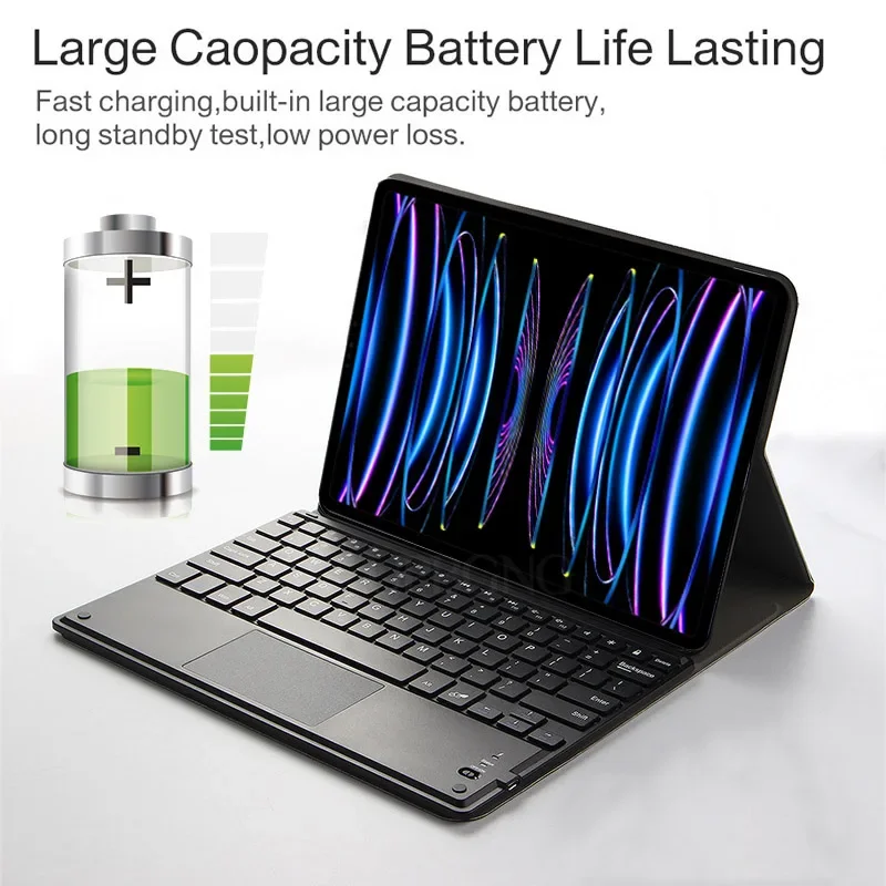 Funda con teclado táctil para  - Bluetooth Trackpad reseña y precio