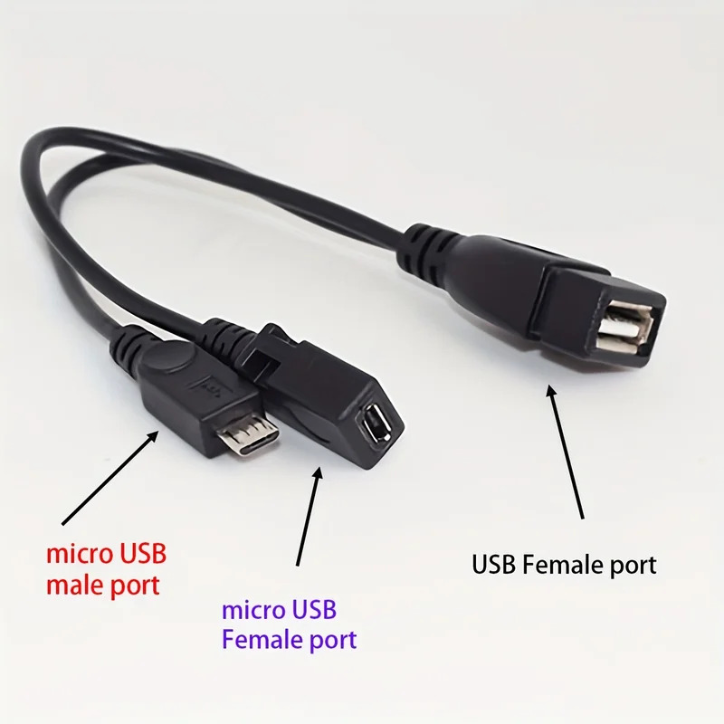 Adaptador divisor 2 en 1 OTG U - Fire Tablet Accessories reseña y precio
