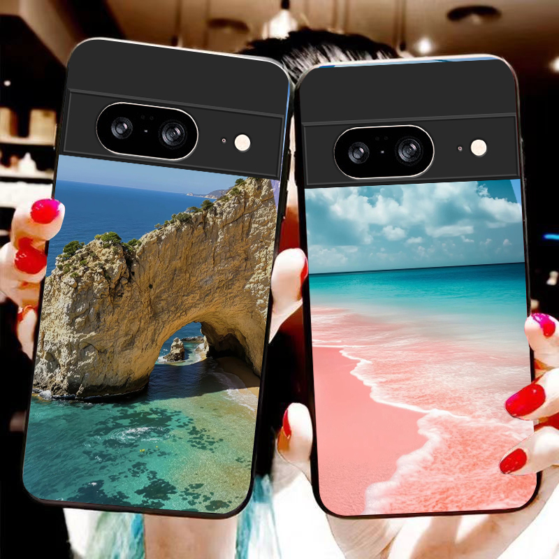 Funda de vidrio negra con dise - Google Pixel 8A reseña y precio
