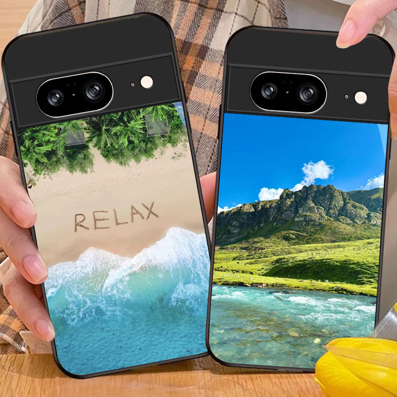 Funda de vidrio negra con dise - Google Pixel 8A reseña y precio
