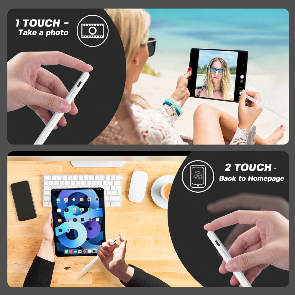 Lápiz táctil para iPad, Stylus - Bluetooth Trackpad reseña y precio