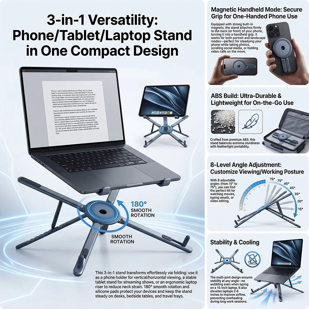 Soporte Magnético Portátil par - Tablet Ipad Accessories reseña y precio